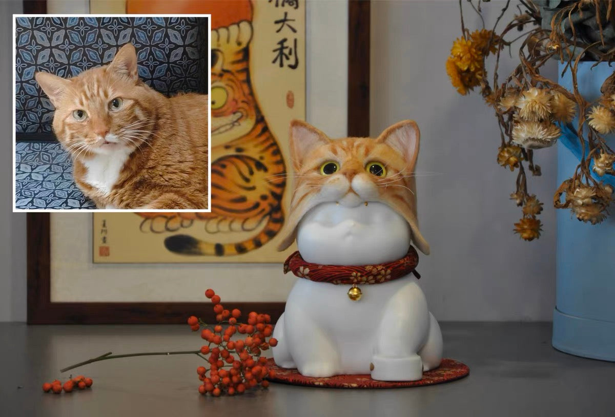 customized neko urn.