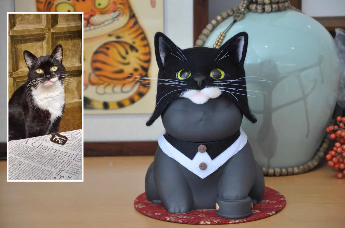 customized neko urn.